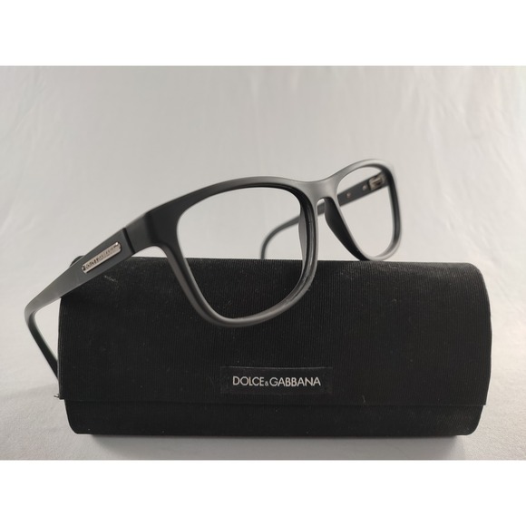 Dolce & Gabbana DG 5003 2616 Matte Black Square Eyeglass Frames 54-15-140 Italy